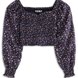 Chloe Top in Midnight Ditsy Floral - Après NJ