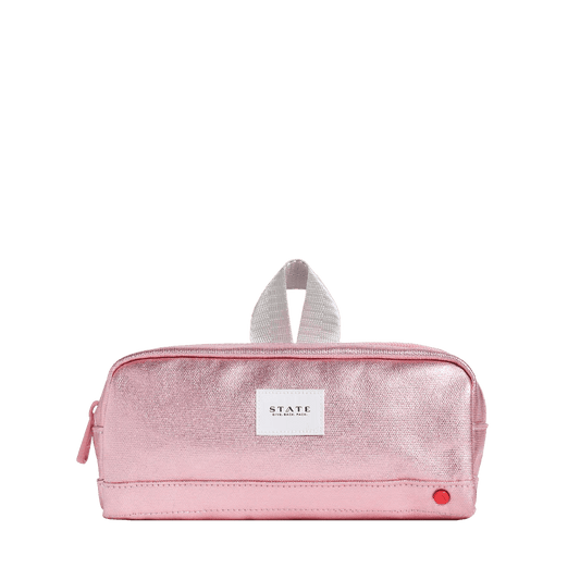 Clinton Metallic Pink Pencil Case - Après NJ