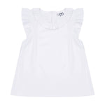 Colette Flutter Sleeve Top White - Après NJ