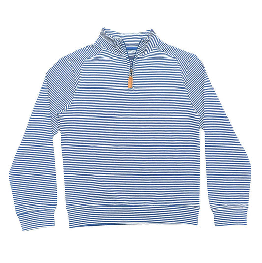 Collins Quarter Zip - Blue Stripe - Après NJ
