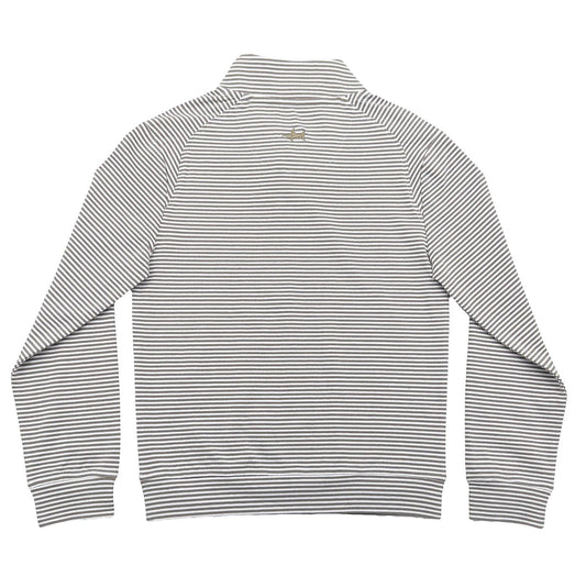Collins Quarter Zip - Khaki Stripe - Après NJ