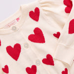 CLose up of heart print