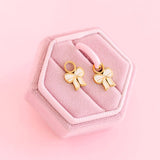 Cream Bow Earring Charms - Après NJ