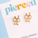 Cream Bow Earring Charms - Après NJ