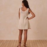 Crochet Tank Mini Dress - Natural - Après NJ