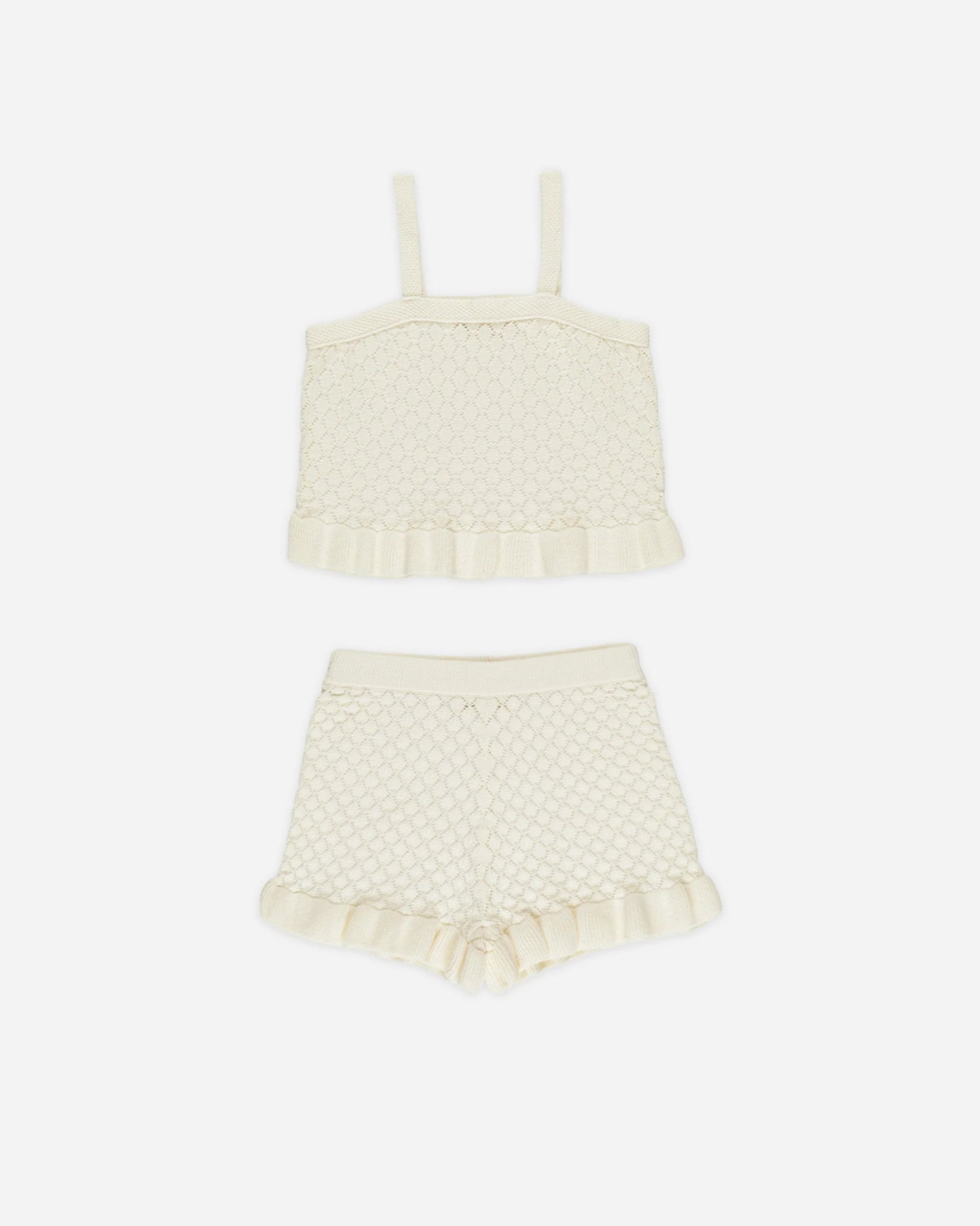 Crochet Tank Set - Ivory - Après NJ