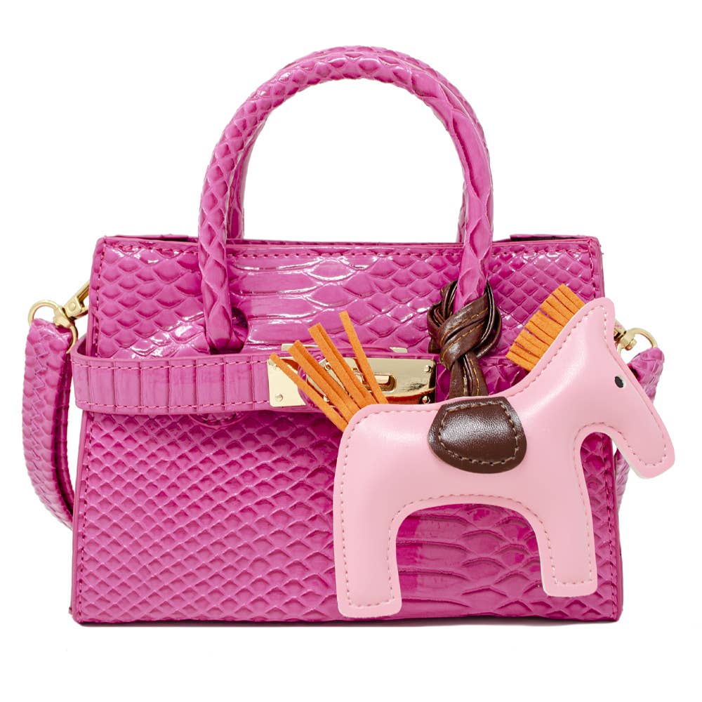 Crocodile Pony Handbag - Après NJ