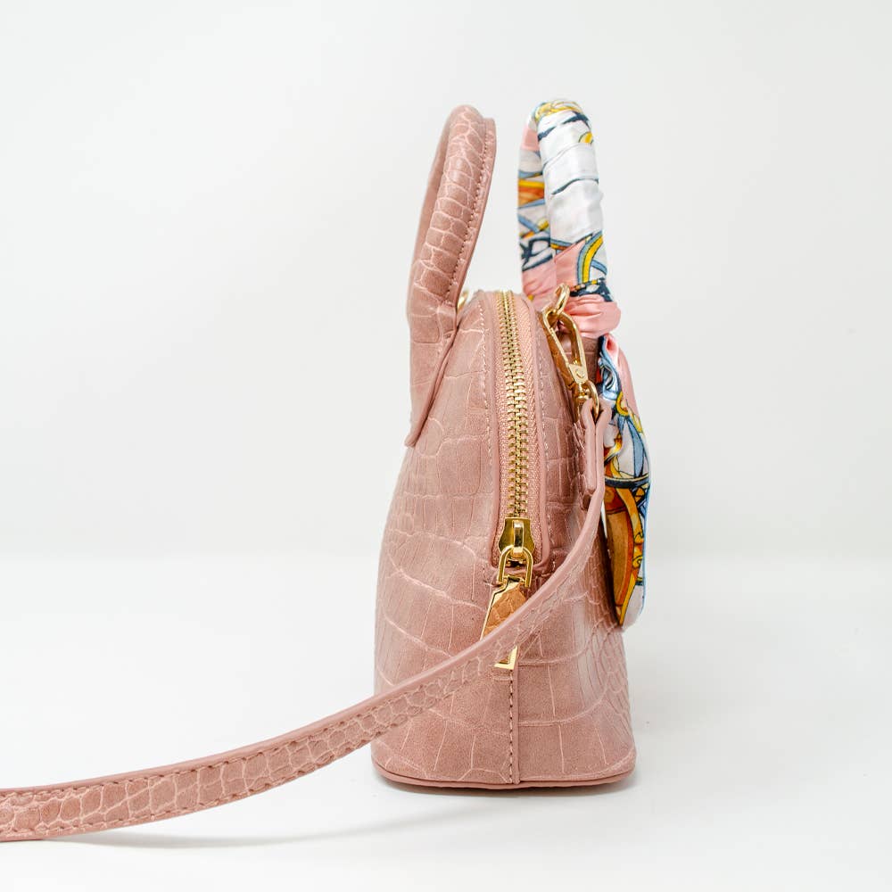 Crocodile Scarf Moon Handbag - Après NJ