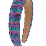 Crystallized Blue & Purple Stripe Headband - Après NJ