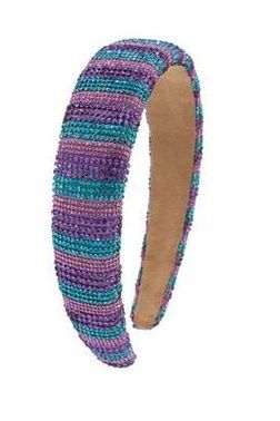 Crystallized Blue & Purple Stripe Headband - Après NJ