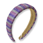 Crystallized Pink & Purple Stripe Headband - Après NJ