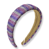 Crystallized Pink & Purple Stripe Headband - Après NJ