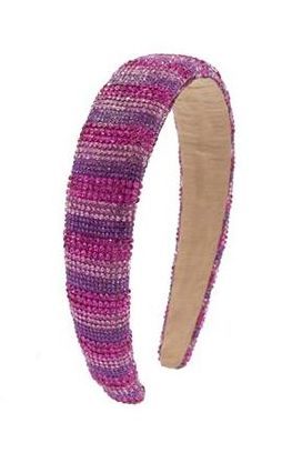 Crystallized Pink Stripe Headband - Après NJ