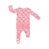 Vintage Santa Onesie- Pink