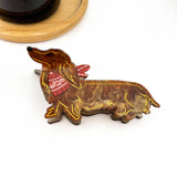 Bandana Dachshund Dog Hair Clip