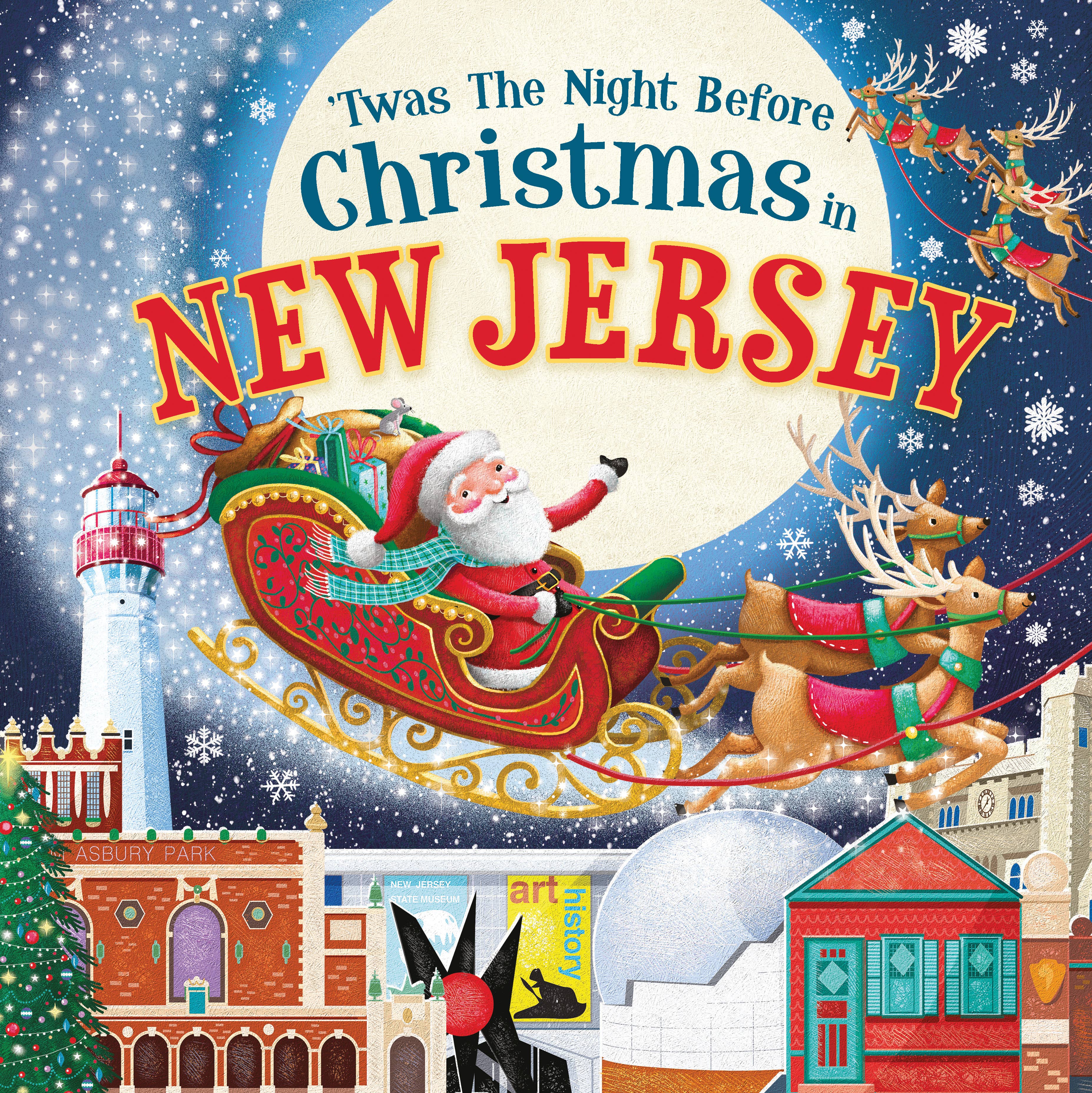 Twas the night before christmas in New Jersey Book