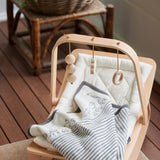 Jungle Walk Grey Mini Blanket