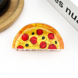 Half Pizza  Hair Claw Clip