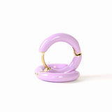 Color Enamel Huggie Earrings (3 color options)
