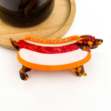 Dachshund Hot Dog Claw Clip