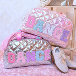 'Dance' Metallic Quilted Medium Duffle Bag - Après NJ
