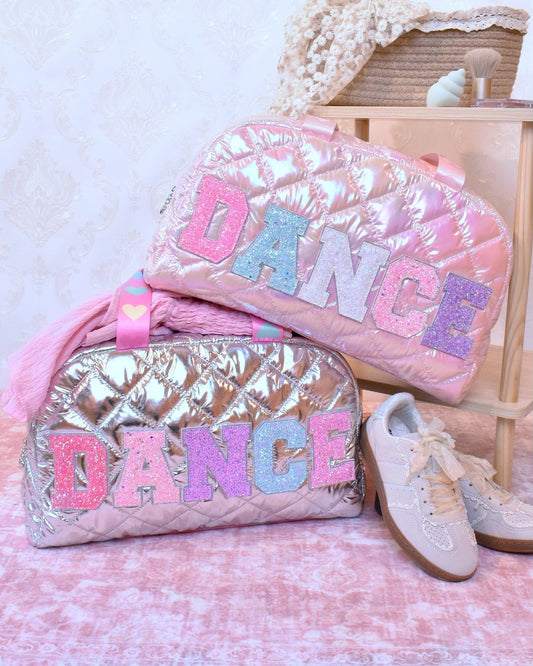 'Dance' Metallic Quilted Medium Duffle Bag - Après NJ