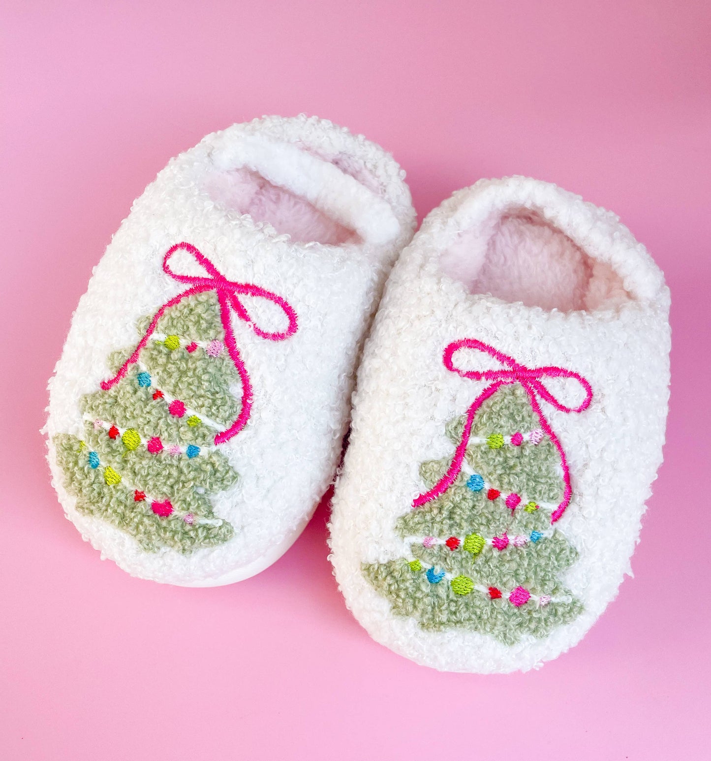 christmas tree slippers