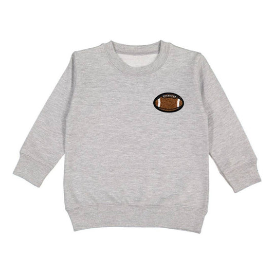 Gray Sweatshirt with Football patch