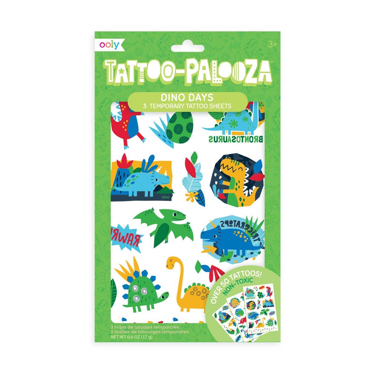 Dino Days Temporary Tattoos - Après NJ