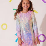 Sequin Ombre Party Dress