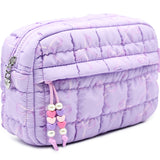 Quilted Scrunchies Bow Printed Pouch