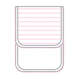 Mini Stripes Burp Cloth - Pink