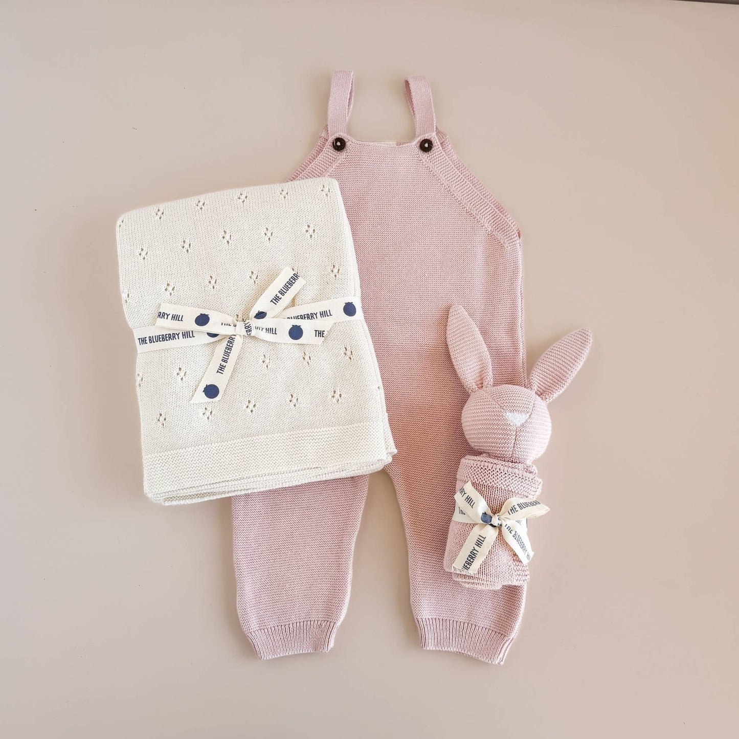 Blush Bunny Blanket Set