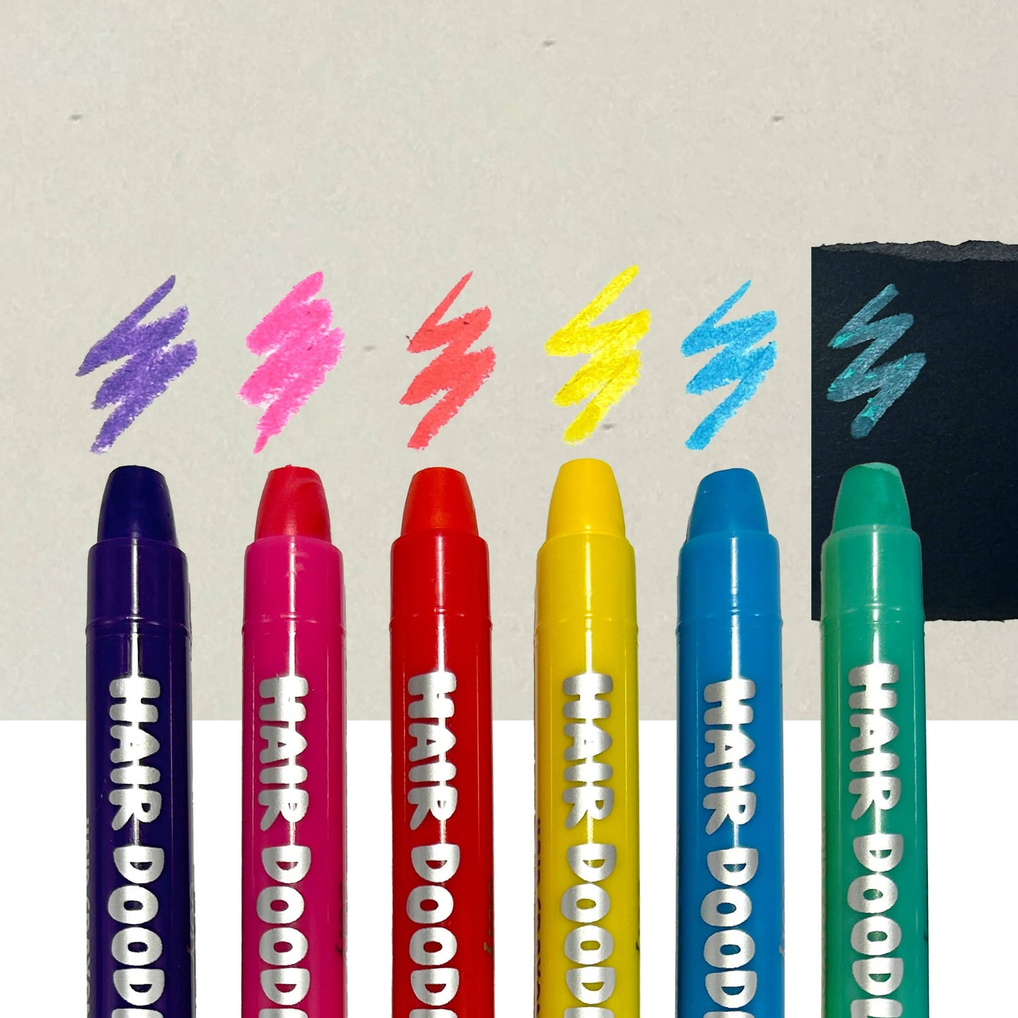 Hair crayons coloring