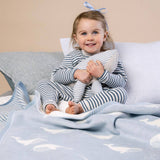Big Blue Mini Blanket