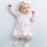 Willow's Classics Smocked Footie - Pink