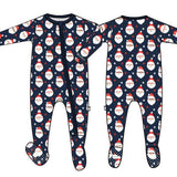 Vintage Santa Onesie-Navy