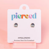 Blueberry Carton Earrings