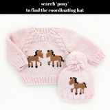 Pony Sweater Blush for Baby & Toddler