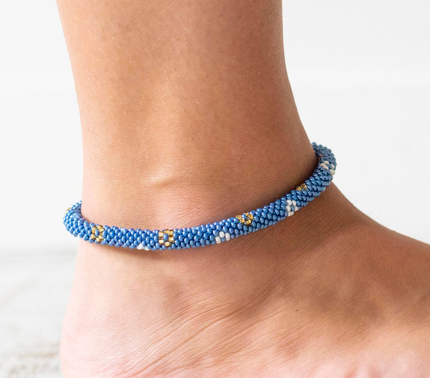 Flower Power Roll-On Anklet