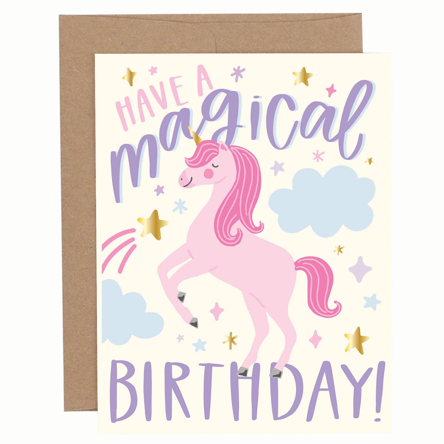 unicorn birthday card, have a magical birthday