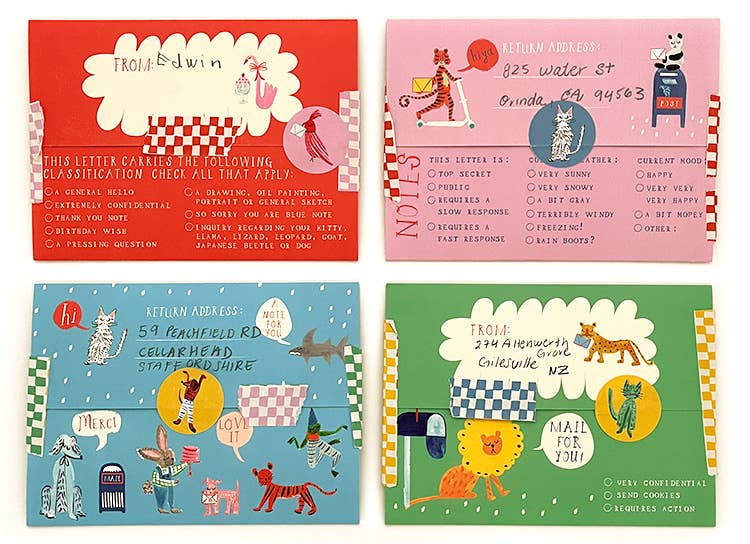 Animal Stationary Envelope Examples