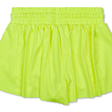 Neon Yellow Butterfly Shorts