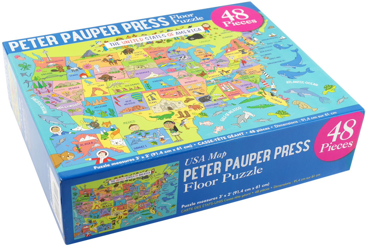 USA Map Kids' Floor Puzzle