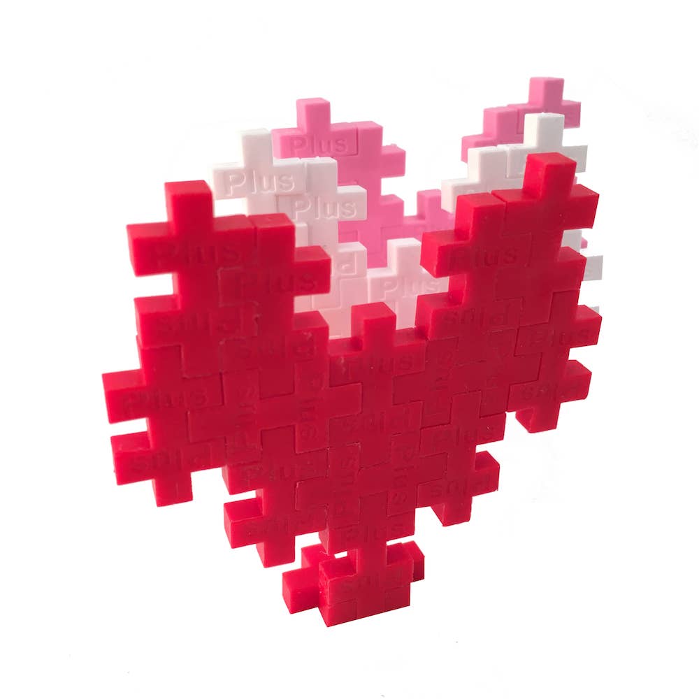 close up of heart puzzles