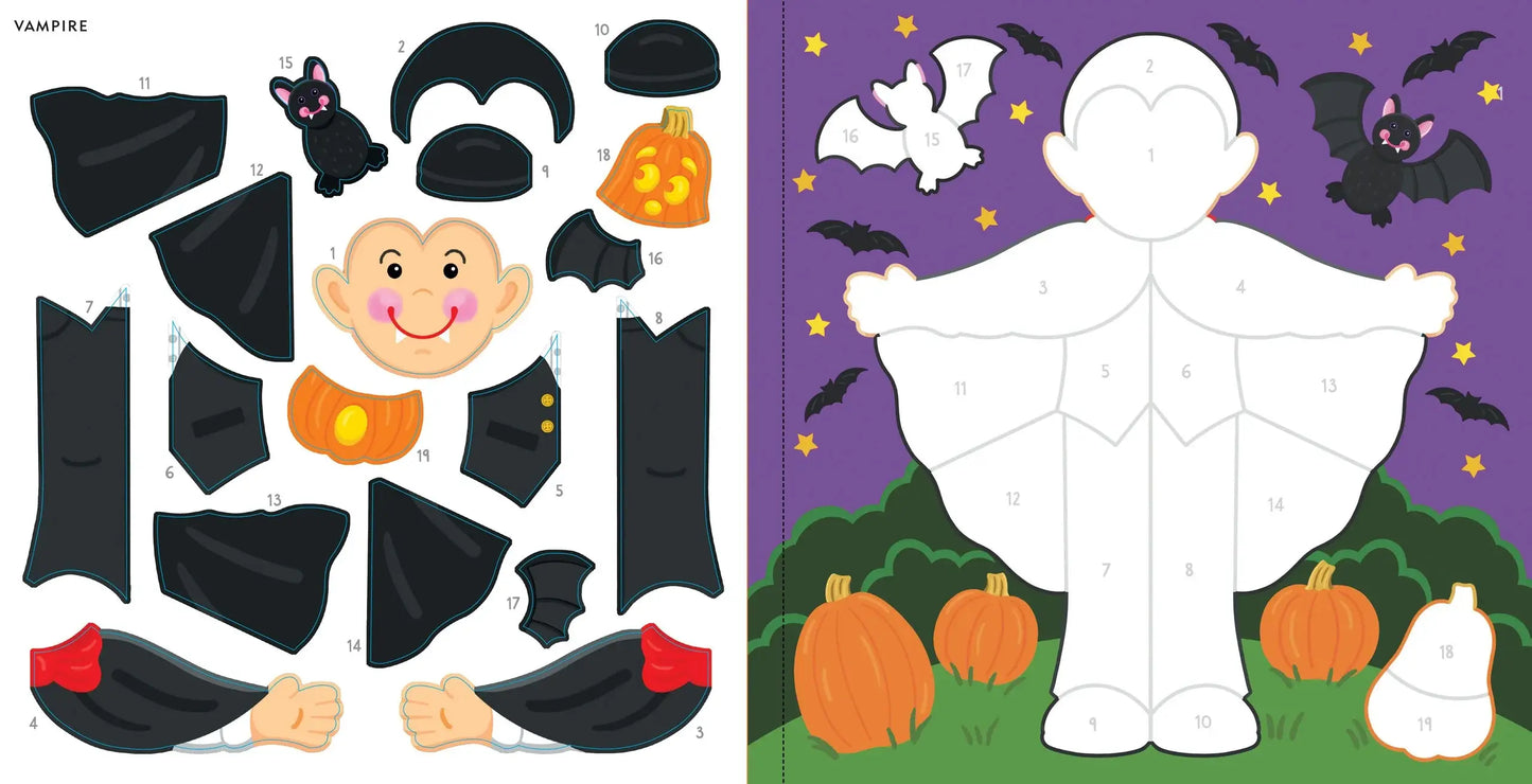 My First Color-By-Sticker Book - Halloween