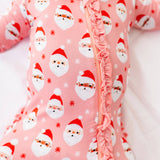 Vintage Santa Onesie- Pink