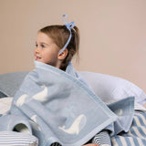 Big Blue Mini Blanket