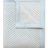 Harborview Herringbone Sky Mini Blanket