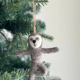 Felt Sloth Ornament: Yoga Sloth - Après NJ